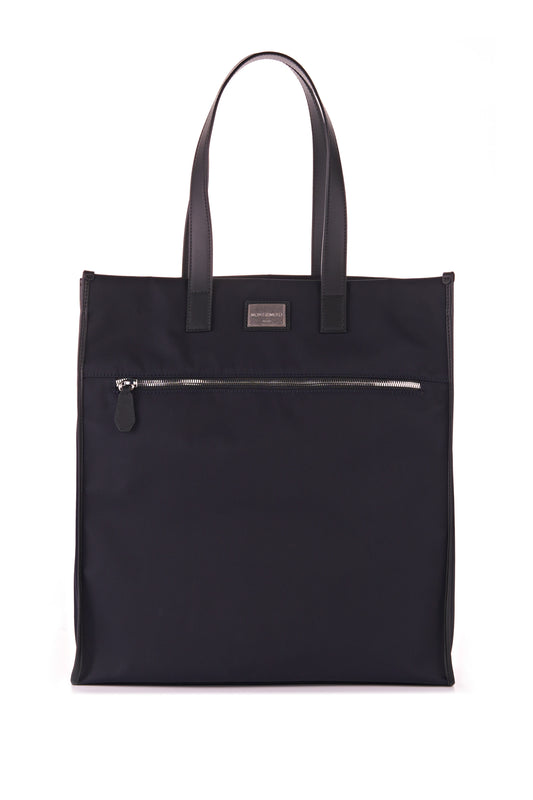 Canvas & Leather Tote Bag