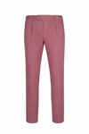 Stretch Cotton Twill Chino Pants with Pleats - MONTEZEMOLO