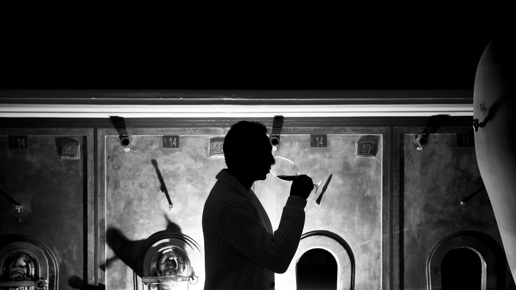 Montezemolo - Dario Dainelli controluce cantina - Vesto come sono