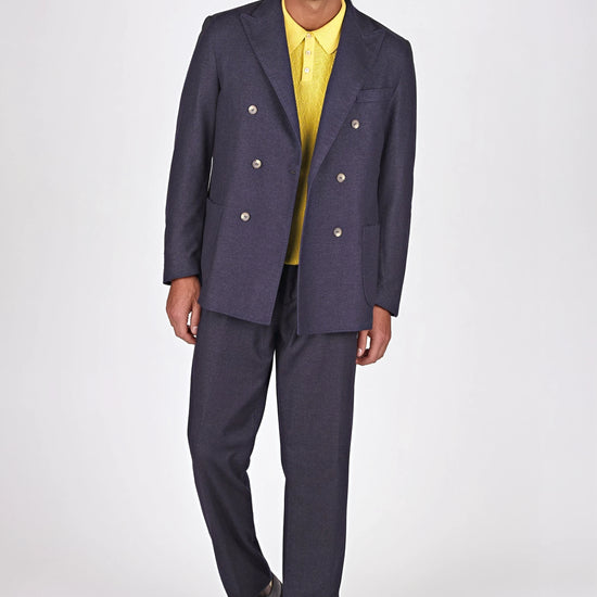Unlined double-breasted wool blazer - MONTEZEMOLO