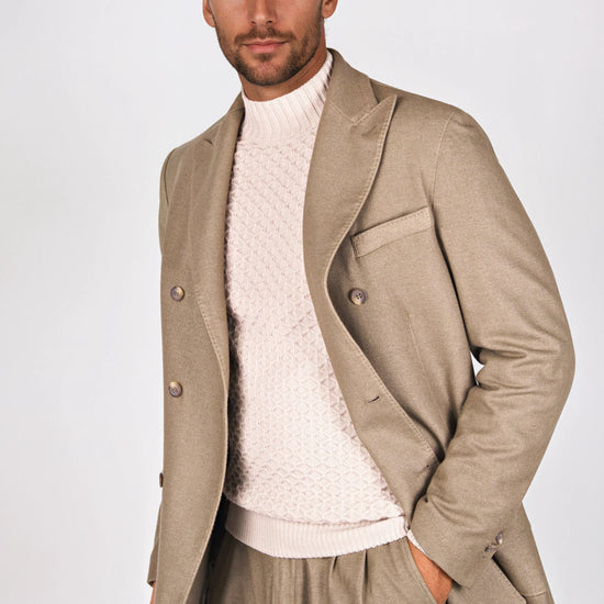 Unlined double-breasted wool blazer - MONTEZEMOLO