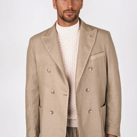 Unlined double-breasted wool blazer - MONTEZEMOLO