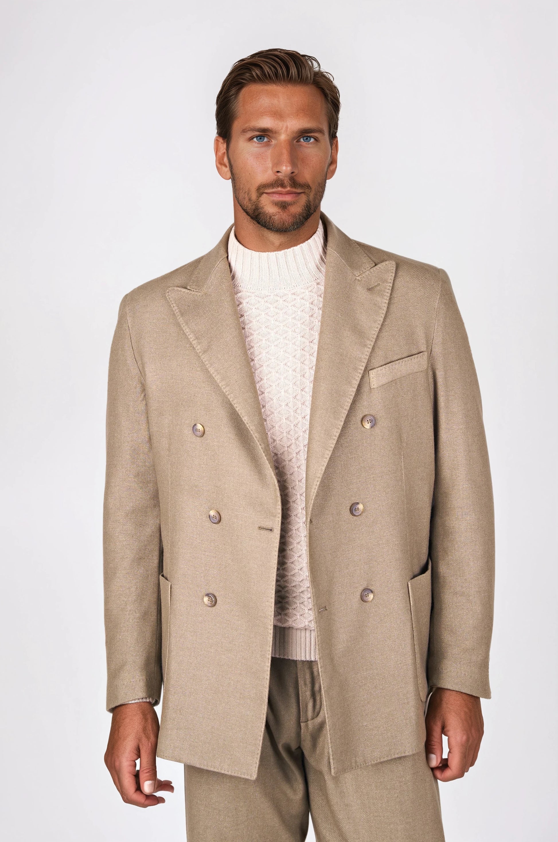 Unlined double-breasted wool blazer - MONTEZEMOLO