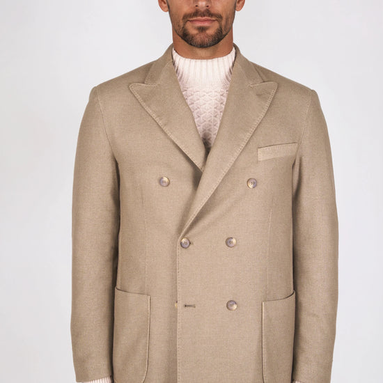 Unlined double-breasted wool blazer - MONTEZEMOLO