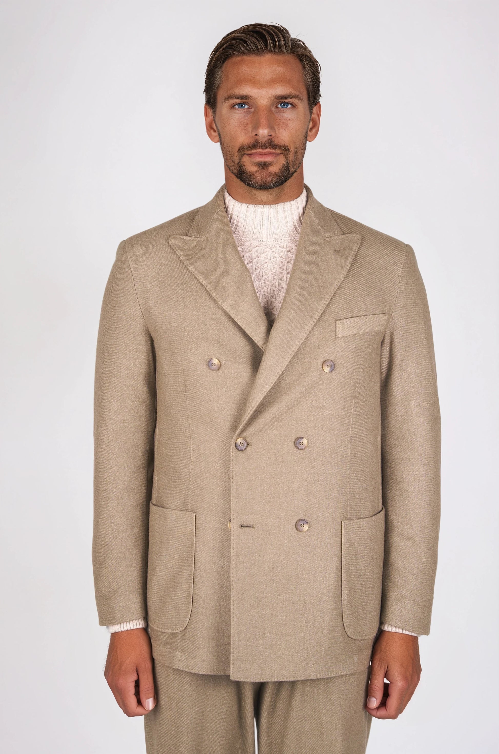Unlined double-breasted wool blazer - MONTEZEMOLO