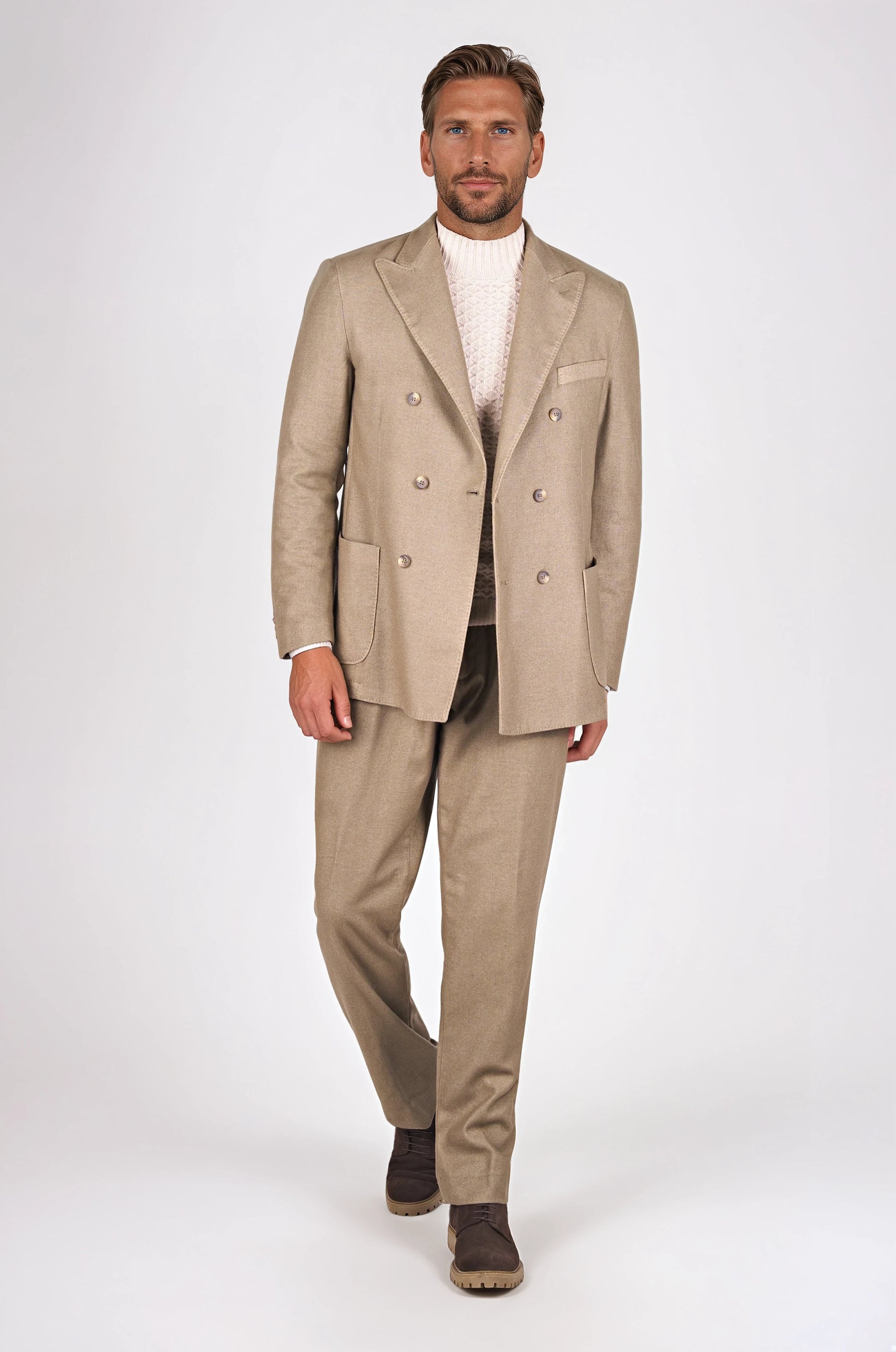 Unlined double-breasted wool blazer - MONTEZEMOLO