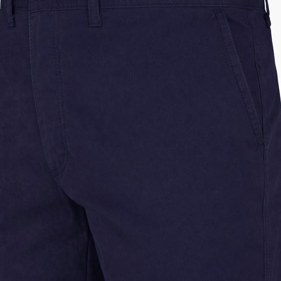 Stretch Cotton Twill Chino Pants with Pleats - MONTEZEMOLO