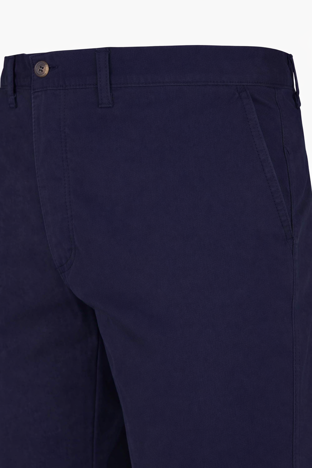 Stretch Cotton Twill Chino Pants with Pleats - MONTEZEMOLO