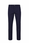 Stretch Cotton Twill Chino Pants with Pleats - MONTEZEMOLO