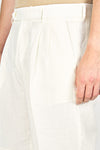 Cotton & Linen Double Pleats Shorts - MONTEZEMOLO