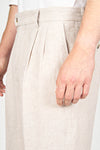 Cotton & Linen Double Pleats Shorts - MONTEZEMOLO