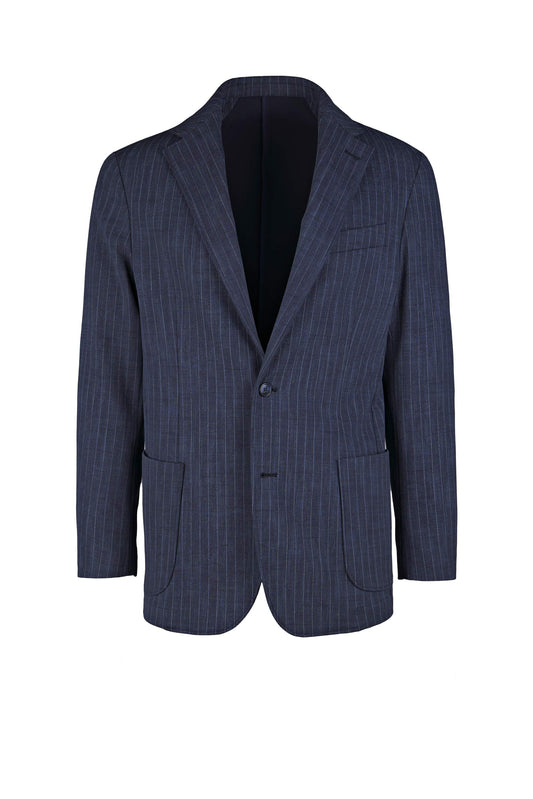 ZMART Pinstripe jersey blazer