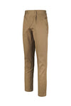 Cotton twill trousers with pleats