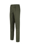 Cotton twill trousers with pleats