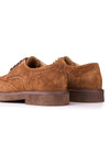 Suede Brogue Shoes with Crepe Sole