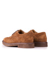 Suede Brogue Shoes with Crepe Sole