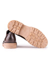 Leather Derby Shoes with Lugged Sole