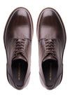 Leather Derby Shoes with Lugged Sole