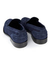 Suede penny loafers