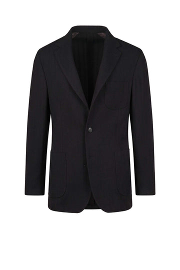 Unlined Herringbone Wool Jersey Jacket - MONTEZEMOLO