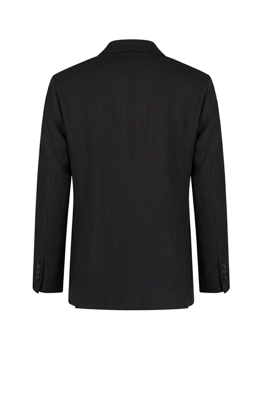 Unlined Herringbone Wool Jersey Jacket - MONTEZEMOLO