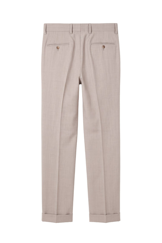 Stretch Wool Pleated Trousers - MONTEZEMOLO