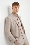 ZMART unlined diagonal jersey blazer