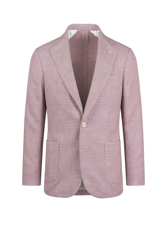 Blazer sfoderato in lino, lana e seta - Tessuto Zegna®