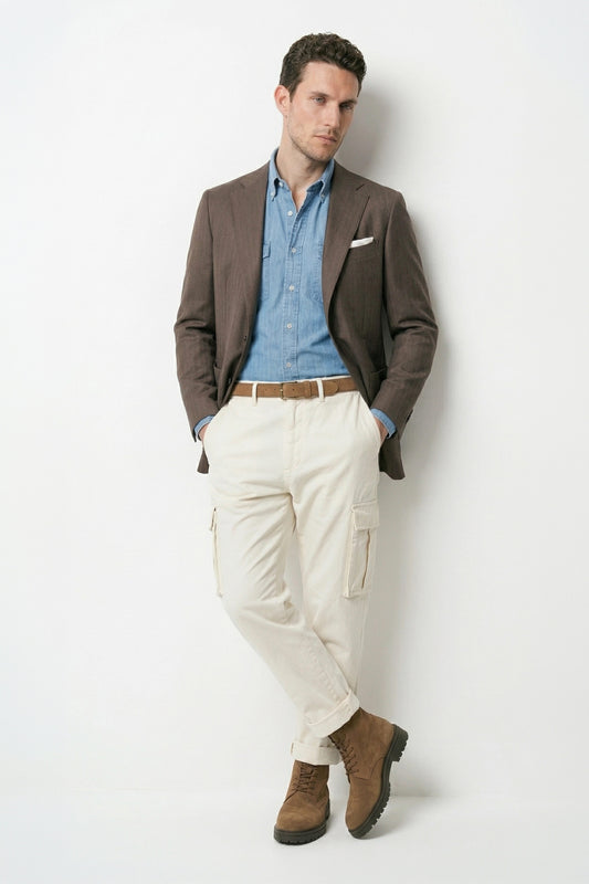 Unlined wool & linen blazer - Zegna® fabrics - MONTEZEMOLO
