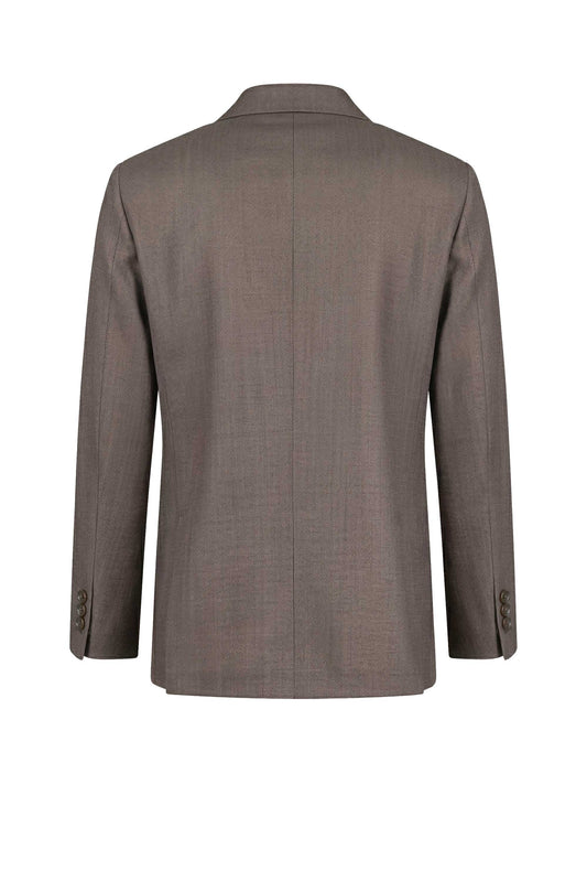 Giacca monopetto sfoderata in lana e lino - Tessuto Zegna®