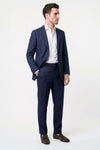 Unlined bi-stretch merino wool blazer