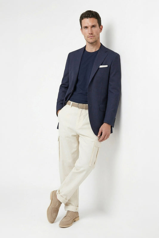 Fresco wool reps unlined blazer - MONTEZEMOLO