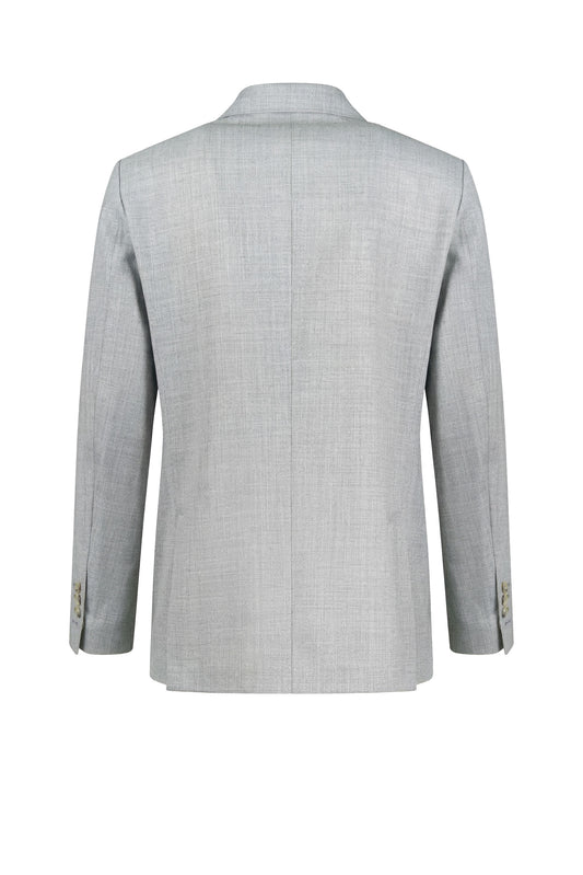 Giacca doppiopetto sfoderata in lana merino extrafine