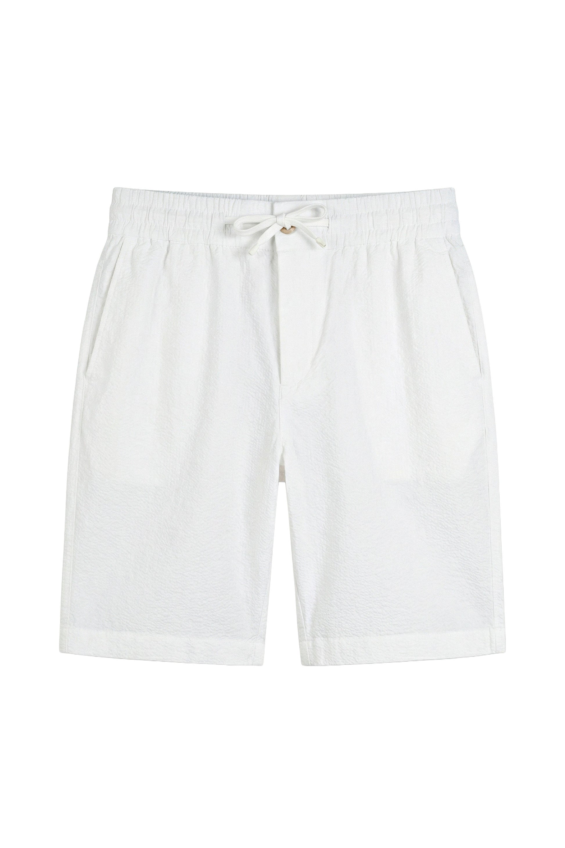 Seersucker drawstring bermuda - MONTEZEMOLO