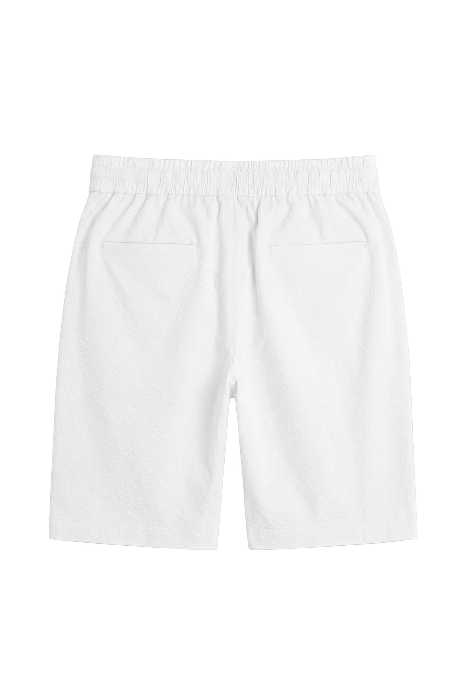 Seersucker drawstring bermuda - MONTEZEMOLO