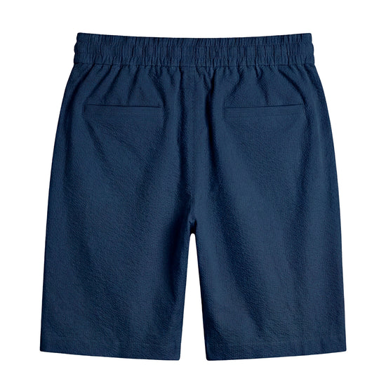 Seersucker drawstring bermuda - MONTEZEMOLO