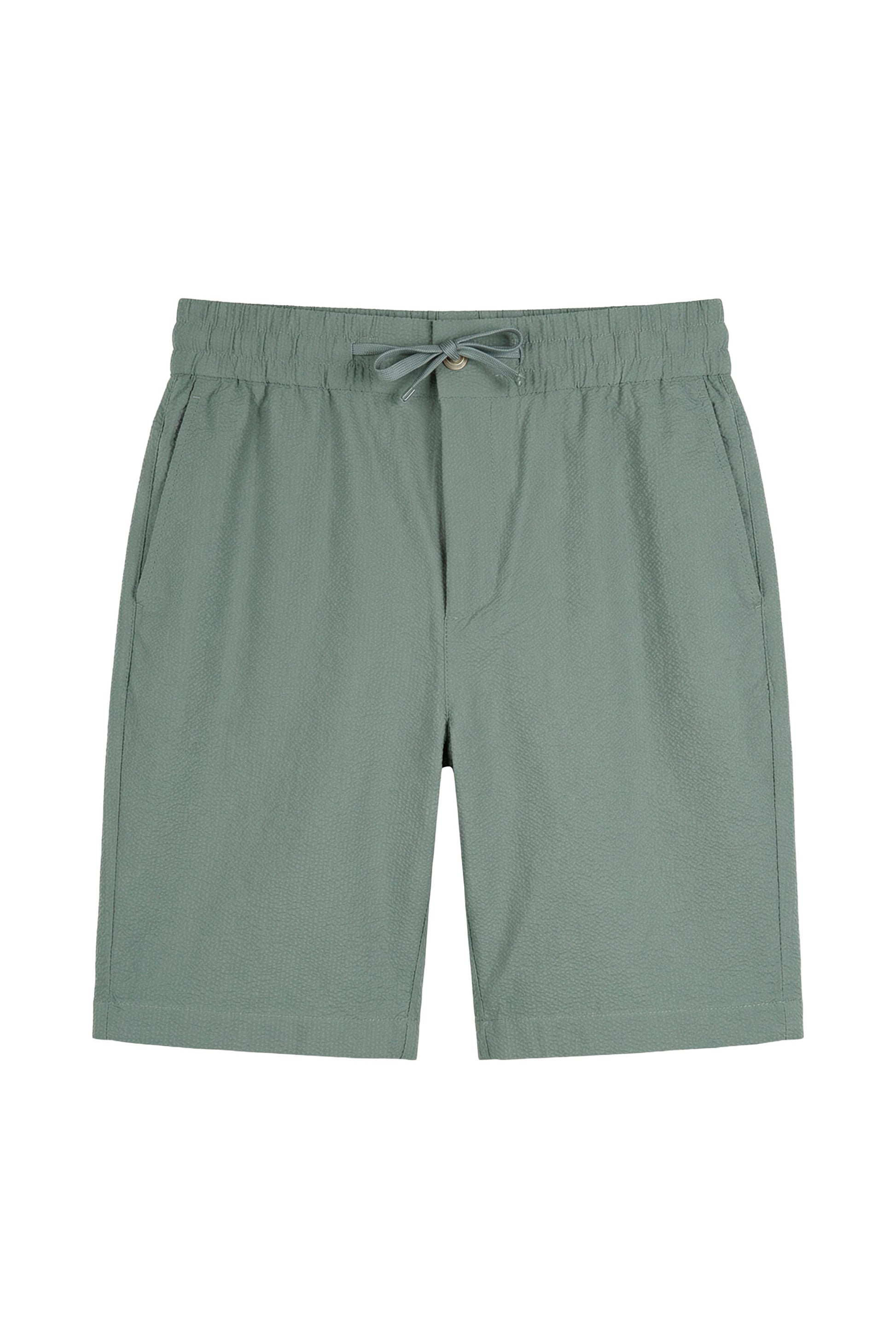 Seersucker drawstring bermuda - MONTEZEMOLO