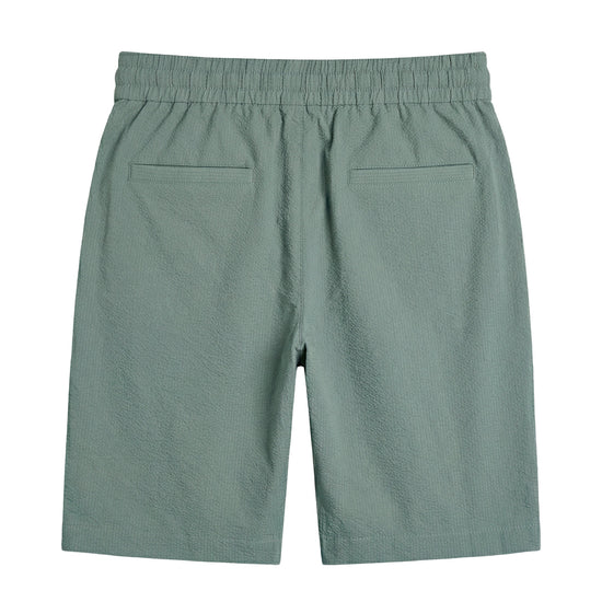 Seersucker drawstring bermuda - MONTEZEMOLO