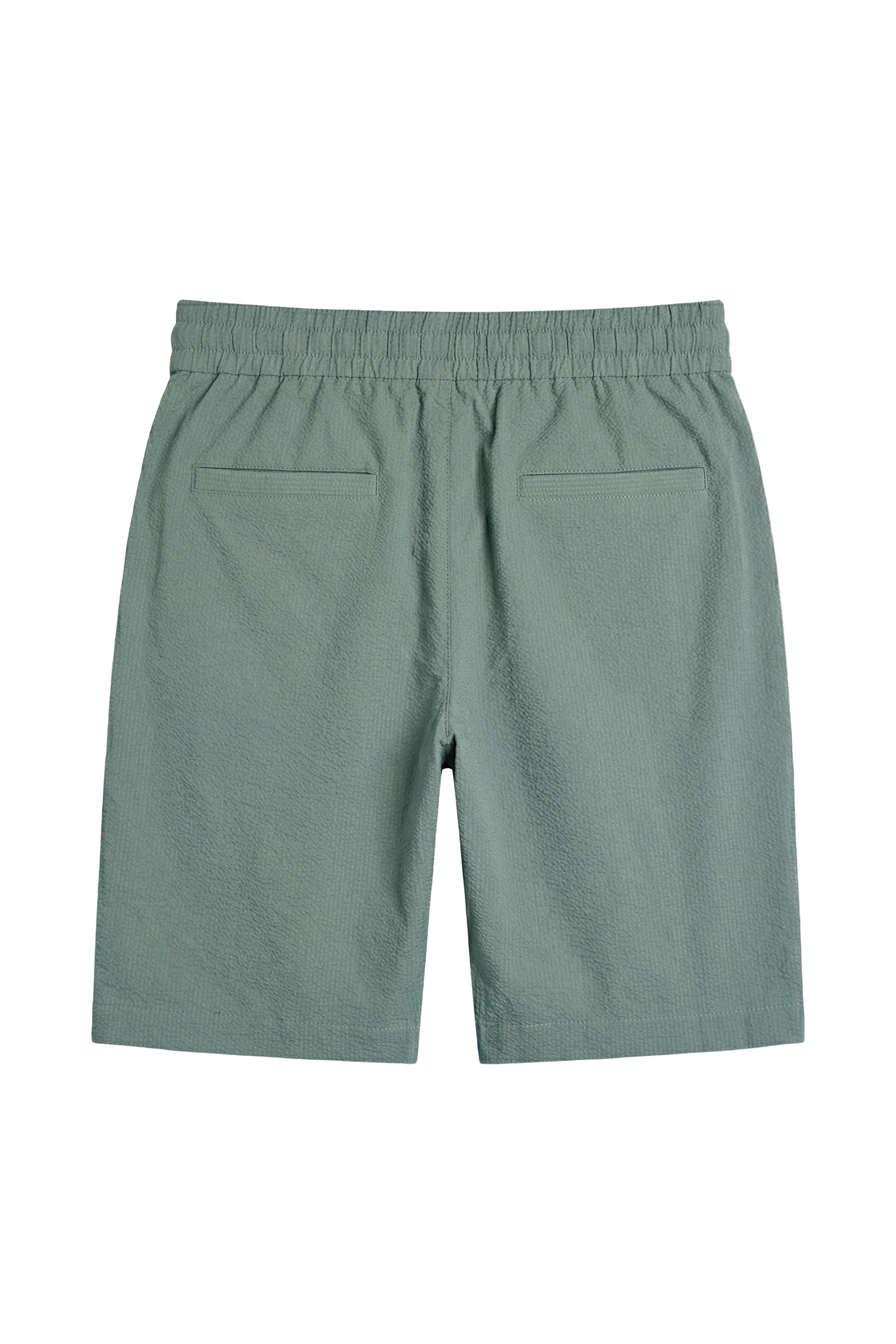 Seersucker drawstring bermuda - MONTEZEMOLO