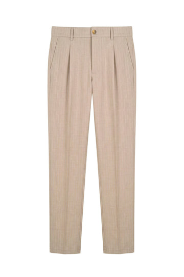 ZMART pinstripe jersey pleated trousers - MONTEZEMOLO