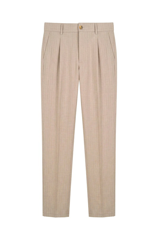 ZMART pinstripe jersey pleated trousers - MONTEZEMOLO