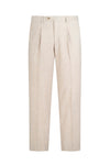 Bi-stretch wool tailored pleated trousers - MONTEZEMOLO