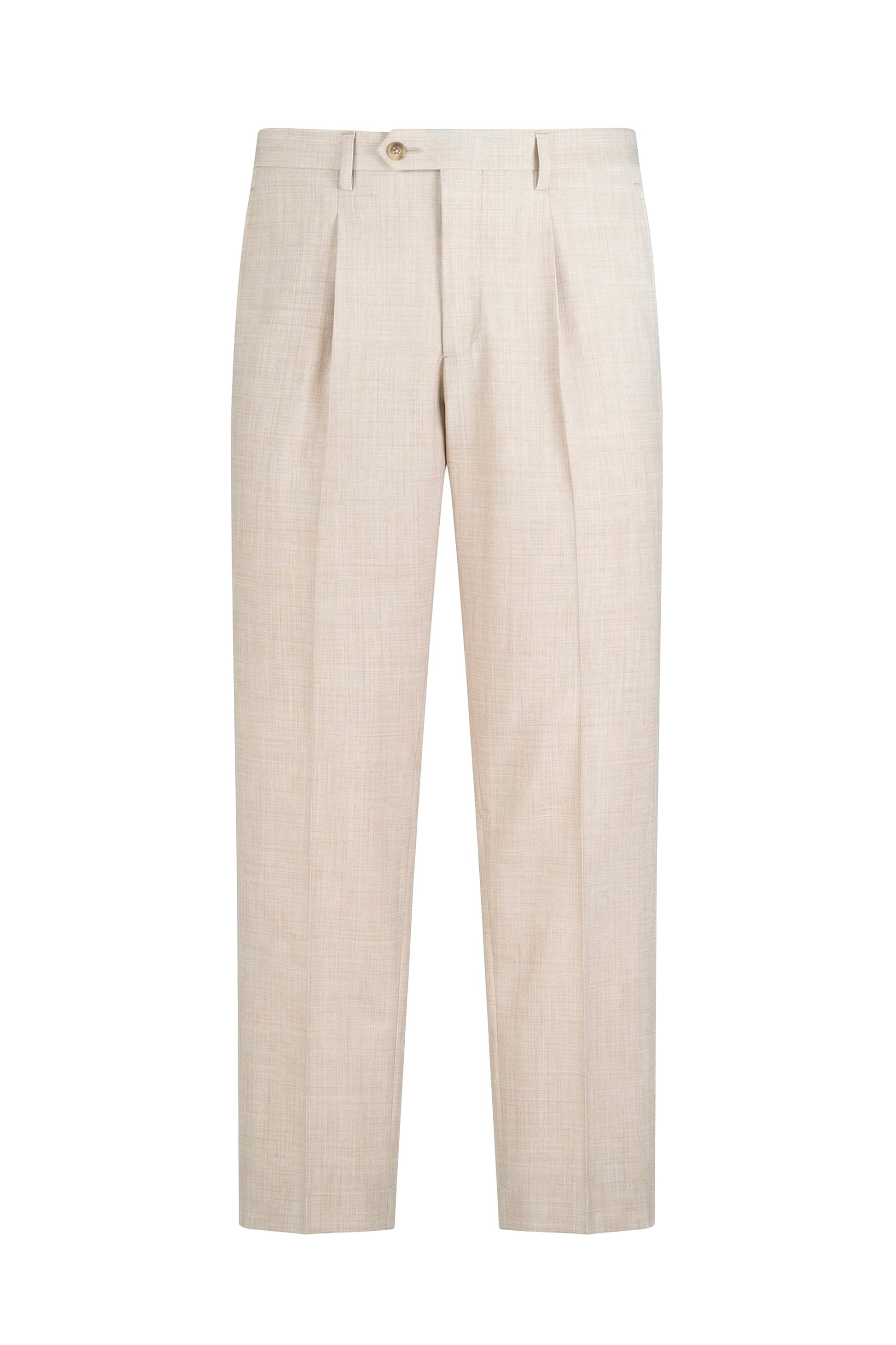 Bi-stretch wool tailored pleated trousers - MONTEZEMOLO