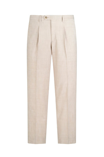Bi-stretch wool tailored pleated trousers - MONTEZEMOLO