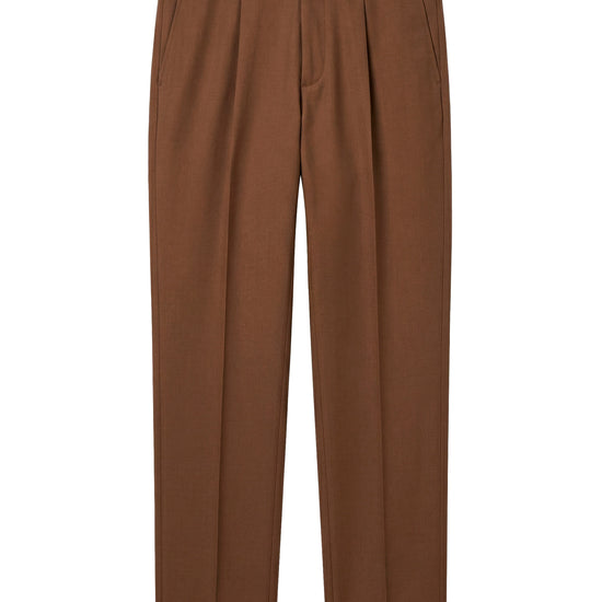 Bi-stretch wool tailored pleated trousers - MONTEZEMOLO