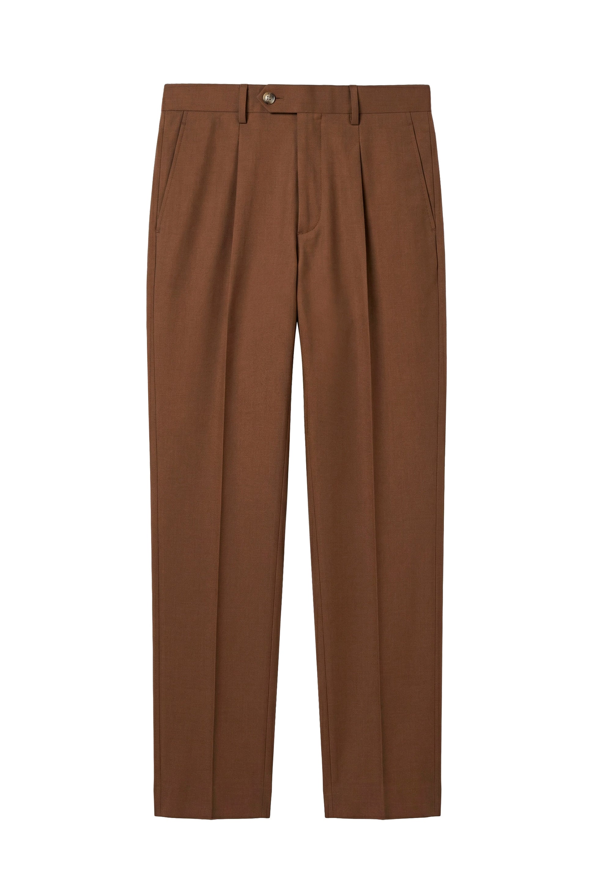 Bi-stretch wool tailored pleated trousers - MONTEZEMOLO