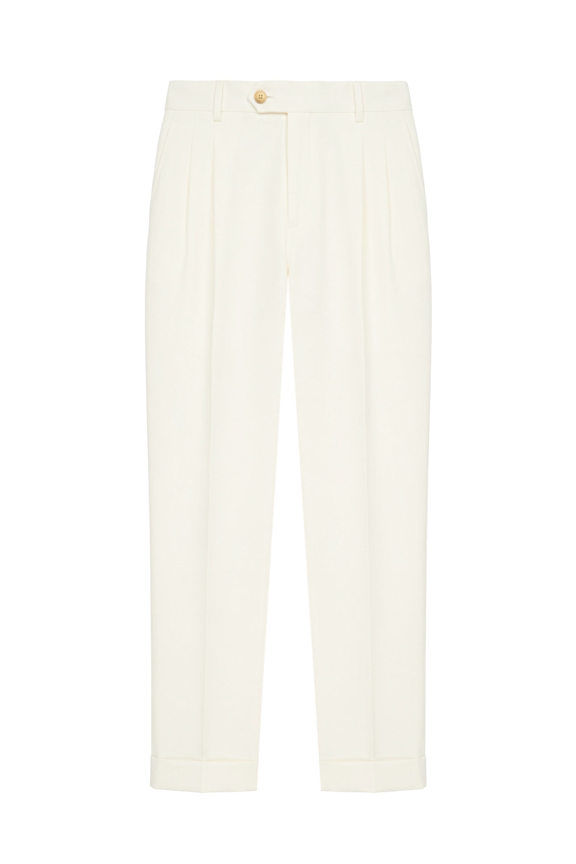 Fresco wool double pleats trousers - MONTEZEMOLO