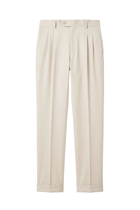 Fresco wool double pleats trousers - MONTEZEMOLO