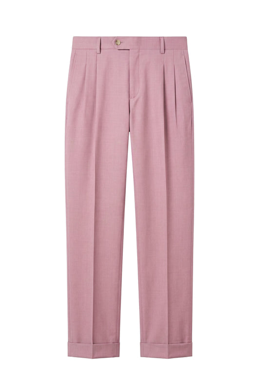 Fresco wool double pleats trousers - MONTEZEMOLO