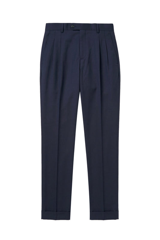 Fresco wool double pleats trousers - MONTEZEMOLO